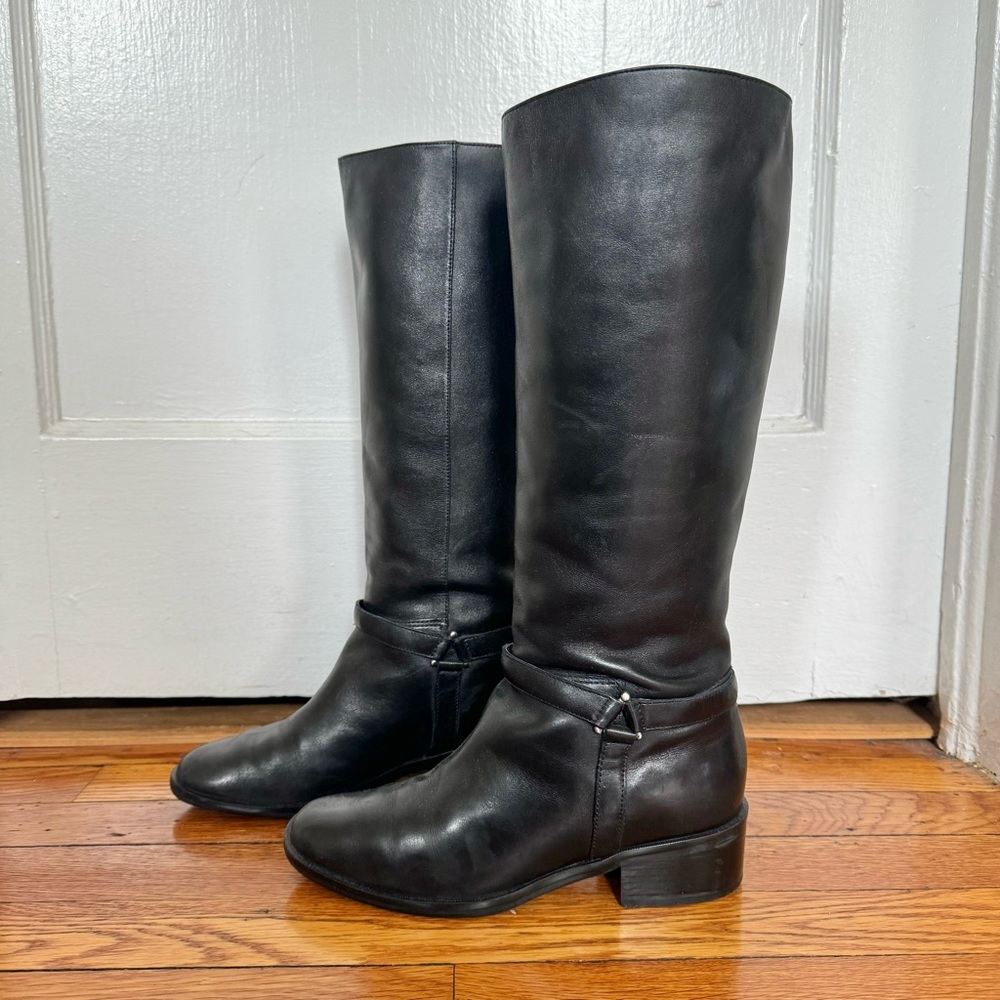 Vintage Leather Lord & Taylor Riding Boots | Slip on | Made in Brazil